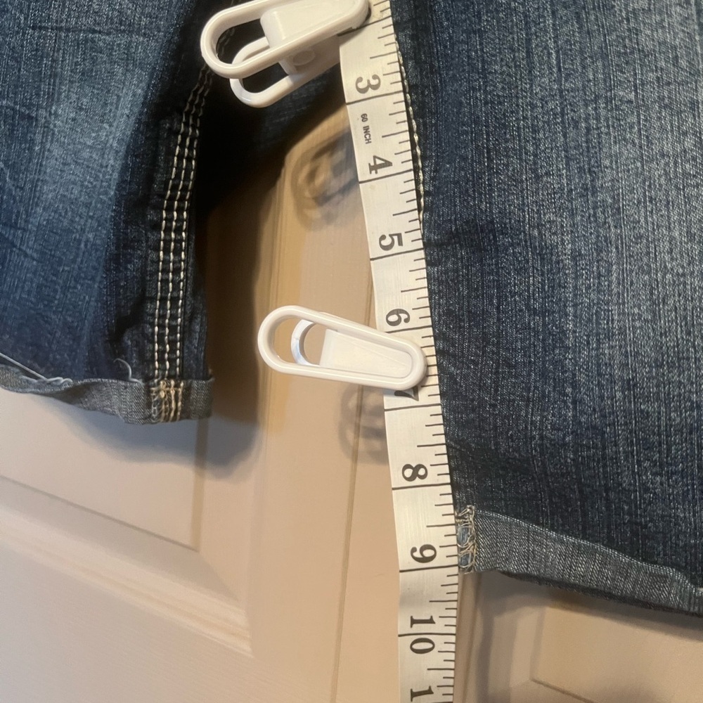 Women's Denim Shorts - Dark Blue - Picture 4 of 4